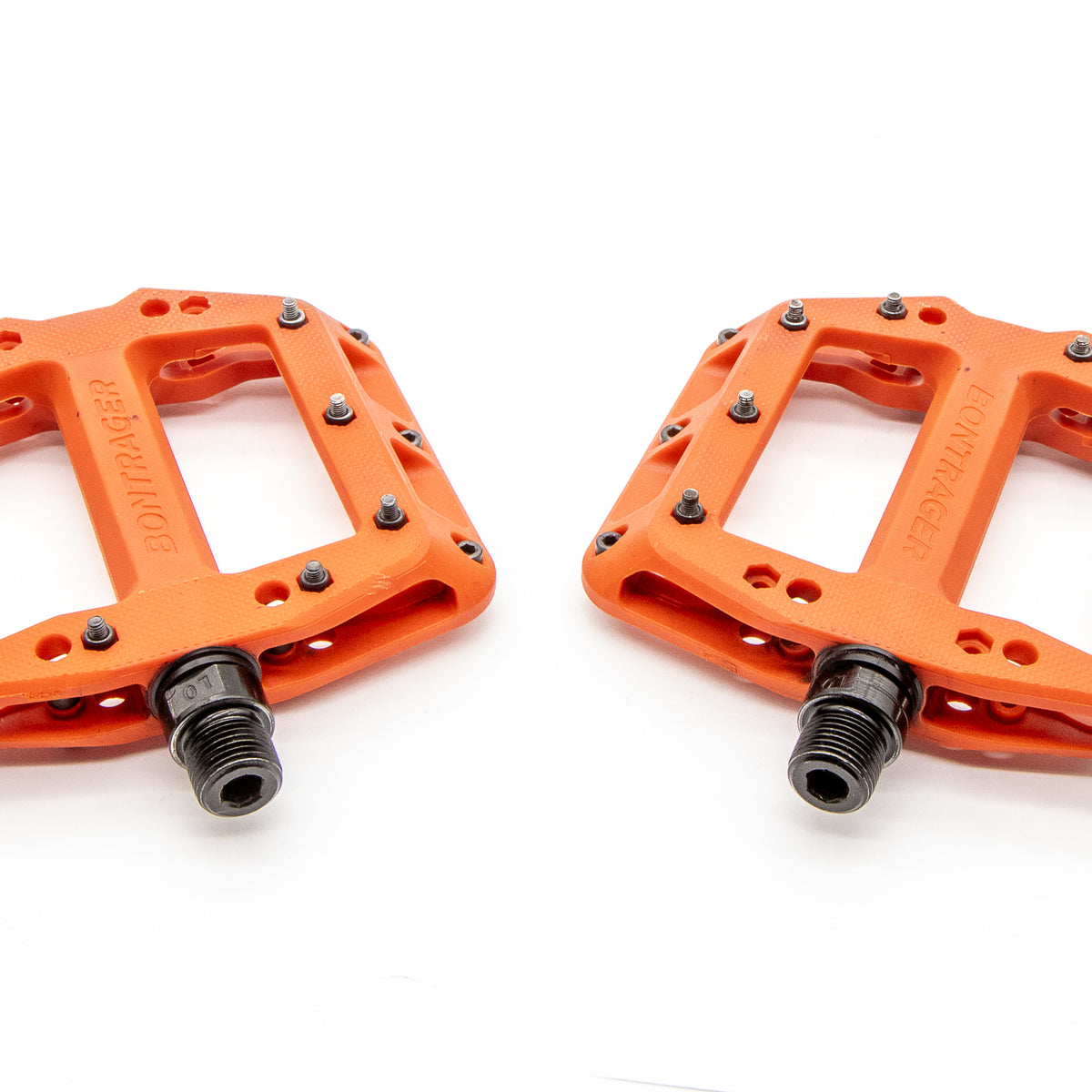 orange mtb pedals Bontrager Line Elite MTB Flat Pedal Orange 350g – Cycle Limited