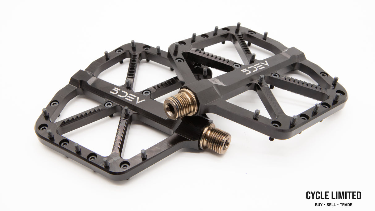 5DEV Trail/Enduro Flat Pedals Black 341g