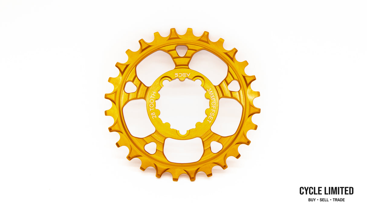 5Dev 7075 Classic Chainring 28T Kash