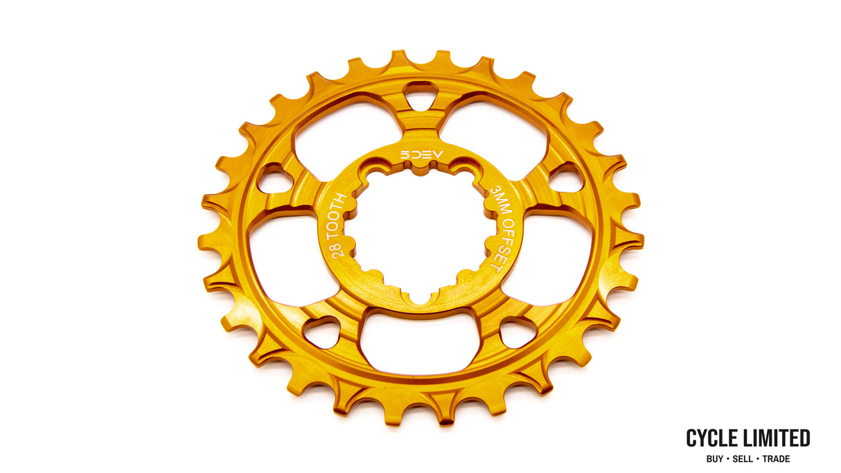 5Dev 7075 Classic Chainring 28T Kash