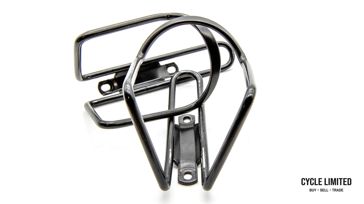 Aluminum Bottle Cages Pair Black 124g