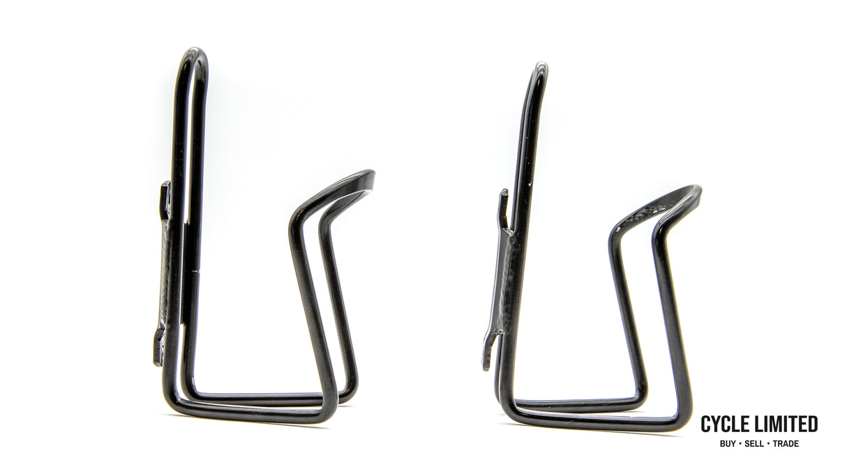 Aluminum Bottle Cages Pair Black 124g