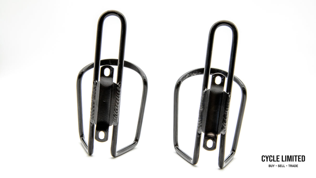 Aluminum Bottle Cages Pair Black 124g