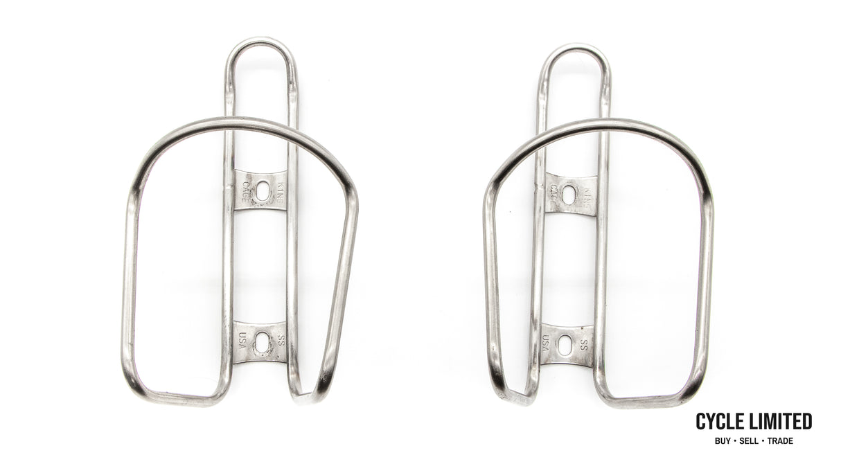 King Cage Stainless Steel Bottle Cage Pair 96g
