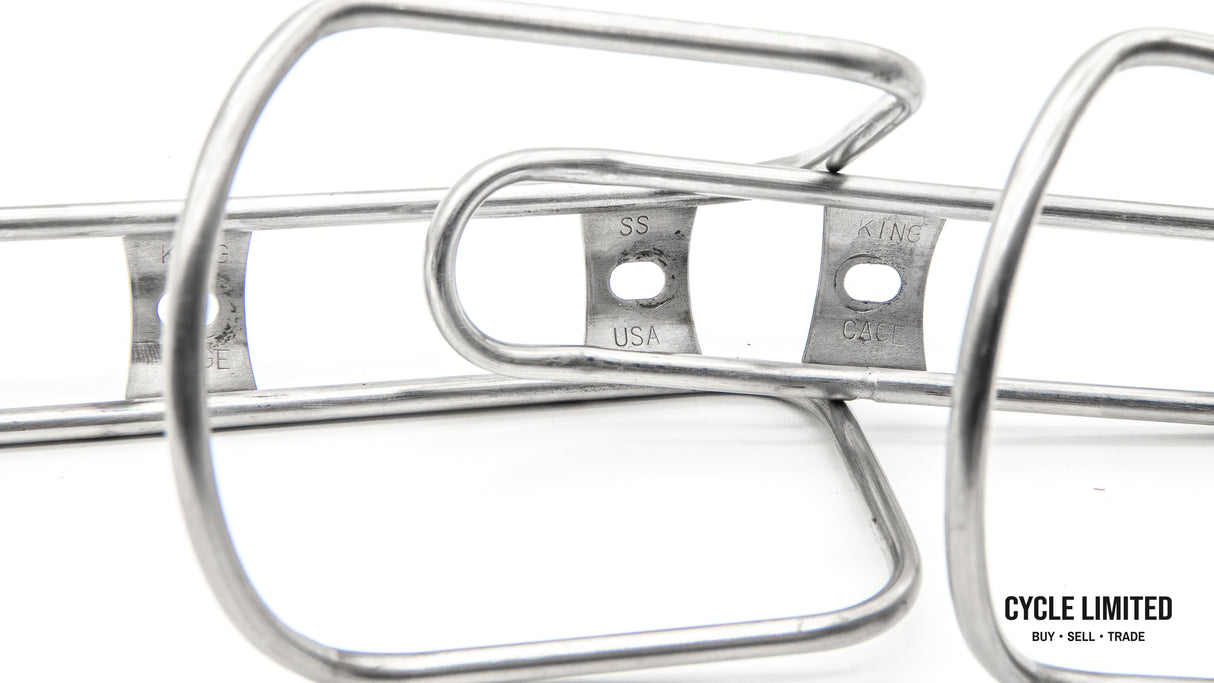 King Cage Stainless Steel Bottle Cage Pair 96g