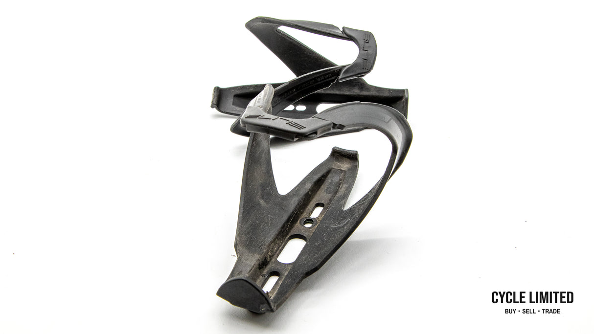 Elite Custom Race Skin Black Soft Touch Bottle Cages 85g
