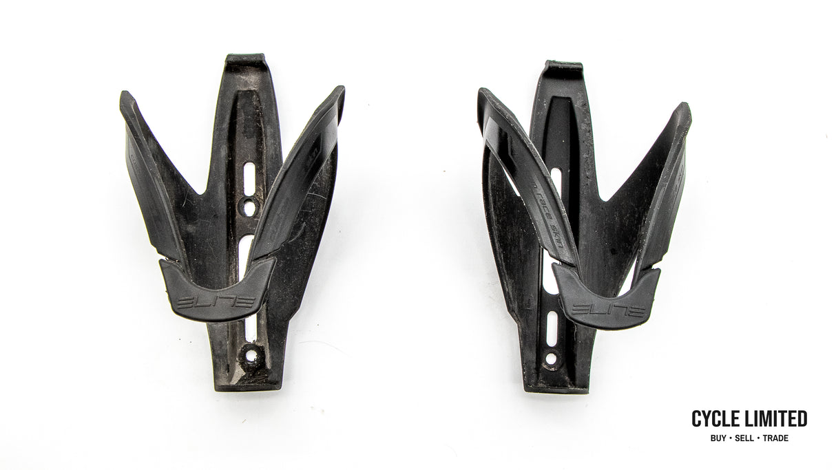 Elite Custom Race Skin Black Soft Touch Bottle Cages 85g