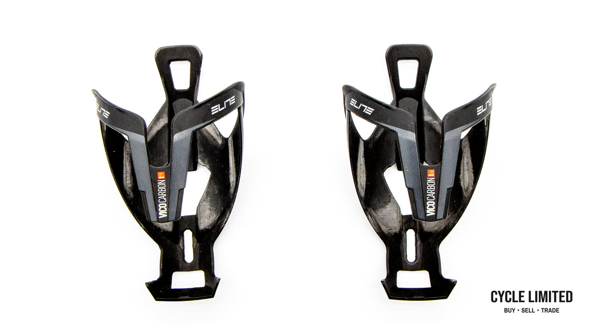 Elite Vico Carbon Bottle Cage Pair Matte Black 51g