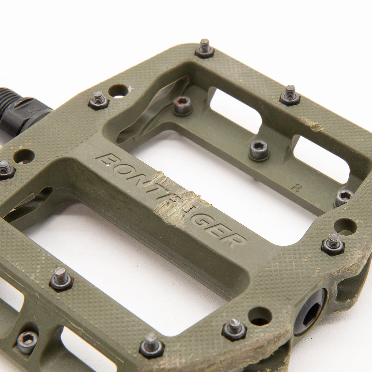 Bontrager Line Elite MTB Flat Pedal Olive Gray 356g