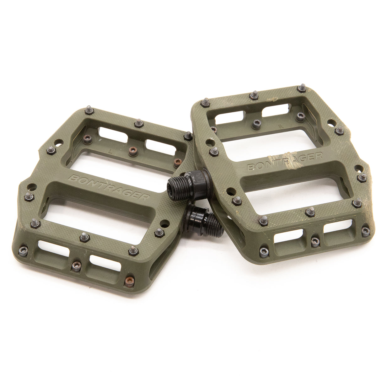 Bontrager Line Elite MTB Flat Pedal Olive Gray 356g