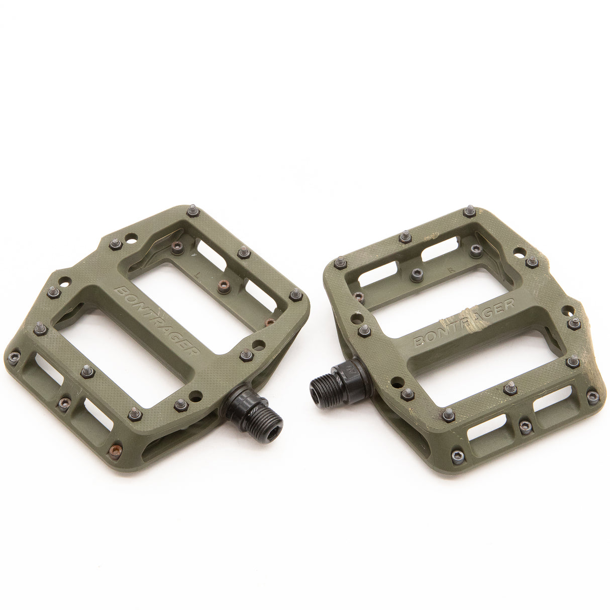 Bontrager Line Elite MTB Flat Pedal Olive Gray 356g