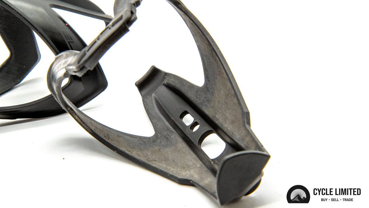 Elite Custom Skin Black Soft Touch Black Bottle Cages Pair 86g