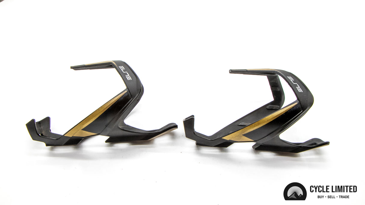 Elite Vico Carbon Bottle Cage Pair Gold 56g