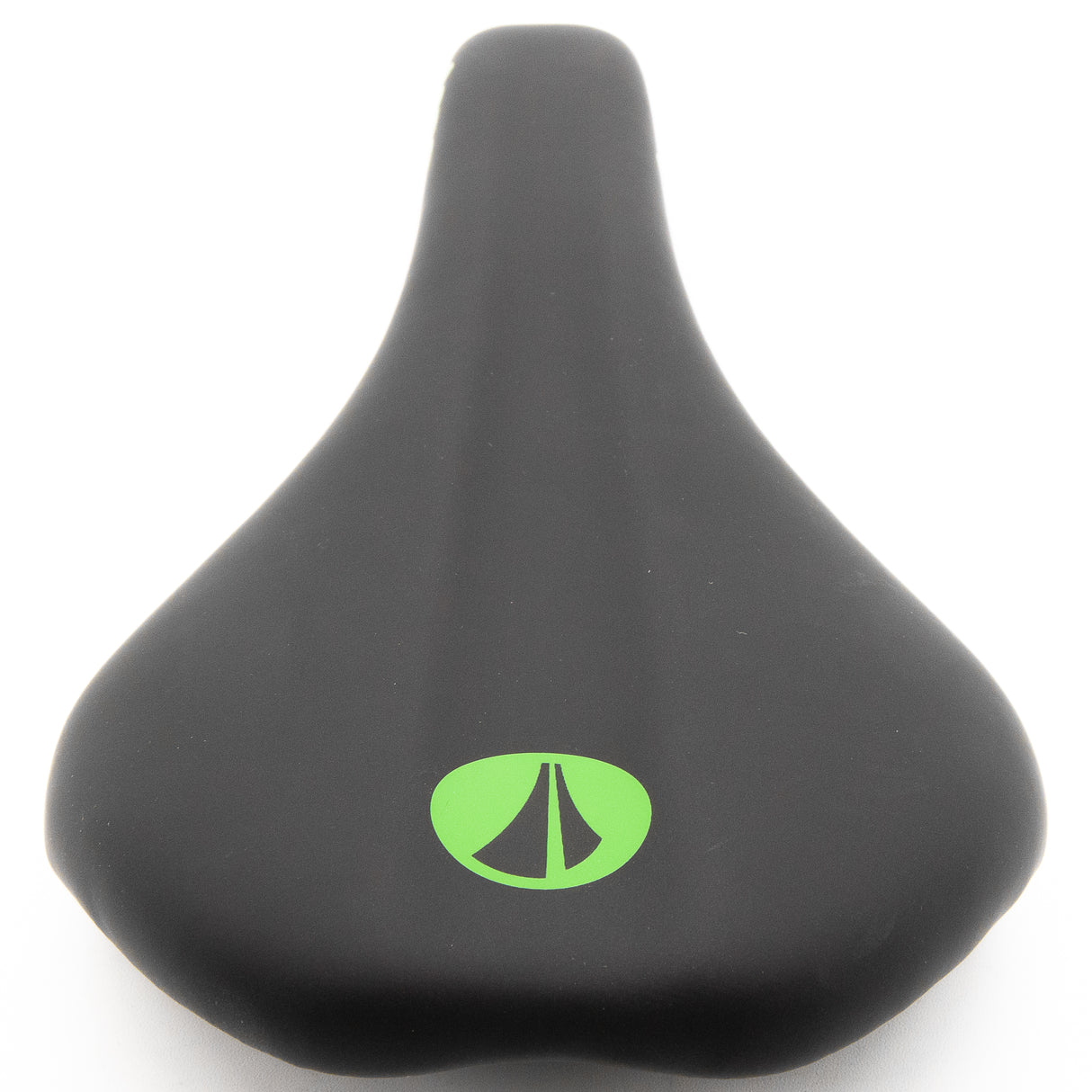 New SDG Duster Black Green MTB Saddle Steel Rails