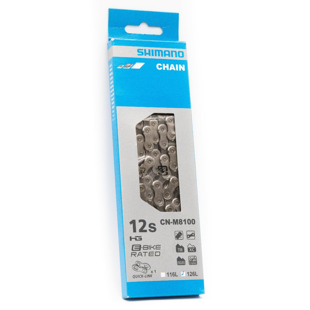 Shimano CN M8100 Chain With Quick Link 12 Speed 126L XT ULTEGRA GRX shimano-cn-m8100-chain-with-quick-link-12-speed-126l-xt-ultegra-grx