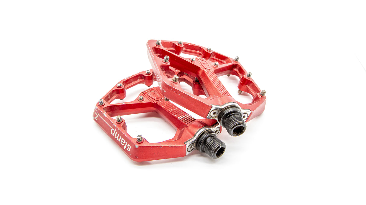 Crank Brothers Stamp 7 Small Red MTB Pedals 348g