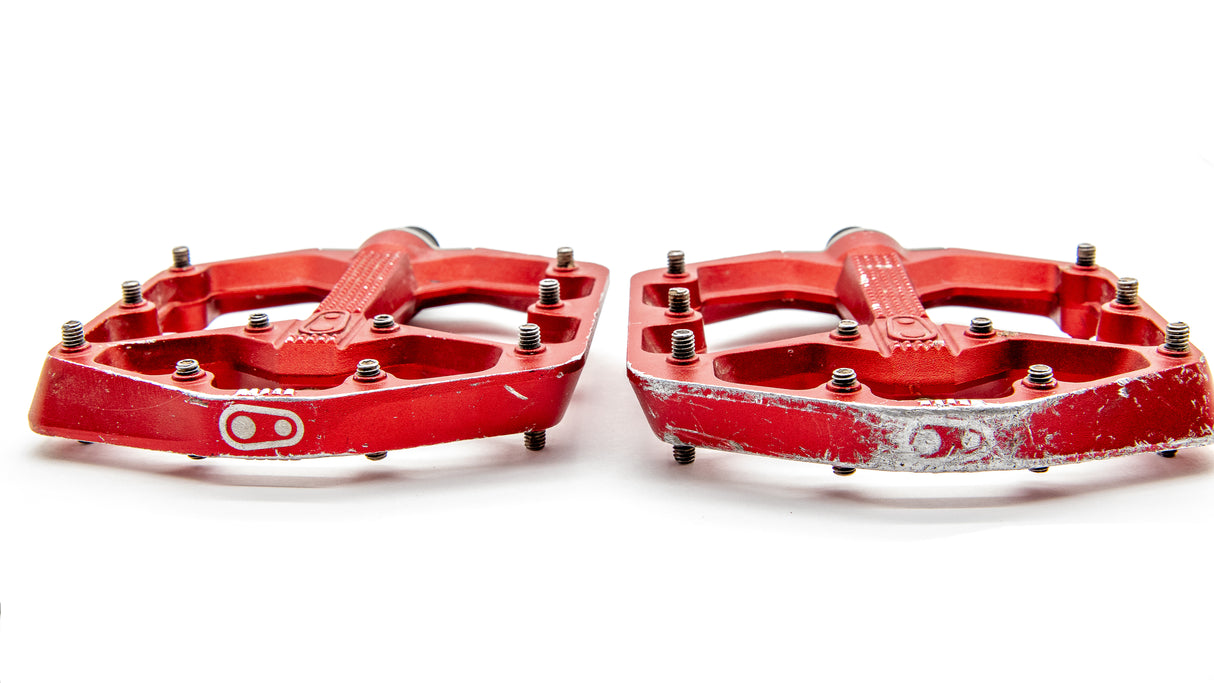 Crank Brothers Stamp 7 Small Red MTB Pedals 348g