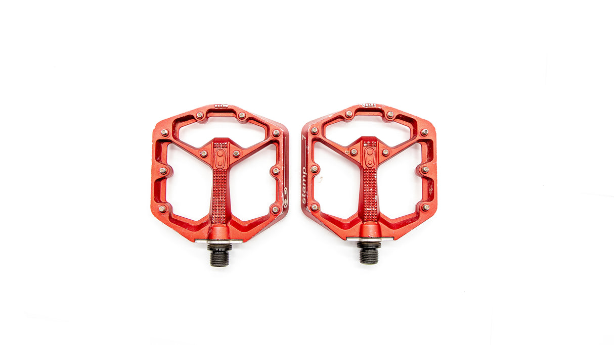 Crank Brothers Stamp 7 Small Red MTB Pedals 348g