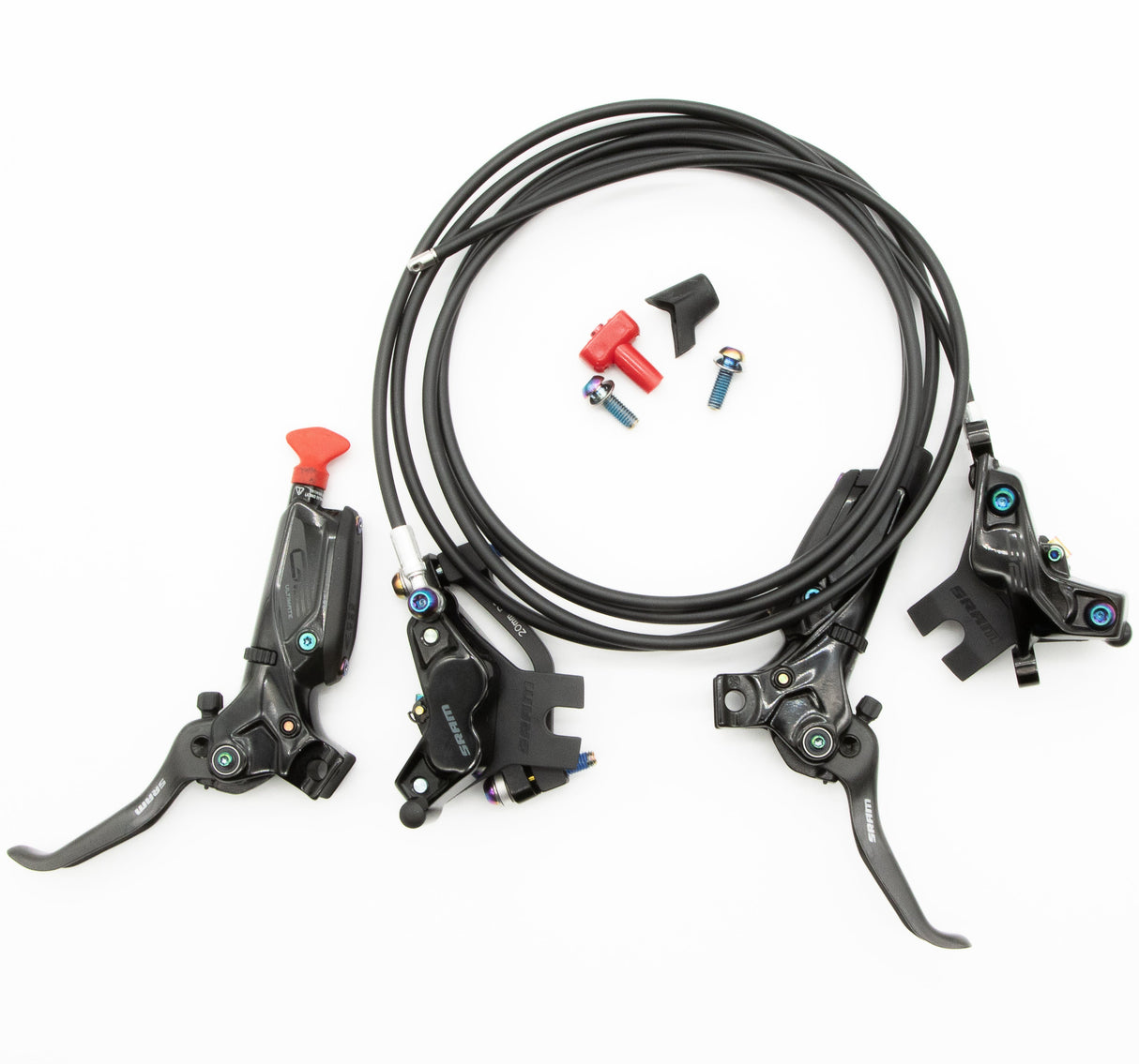 SRAM G2 Ultimate Disc Brake Set Hydraulic (BLACK/RAINBOW)