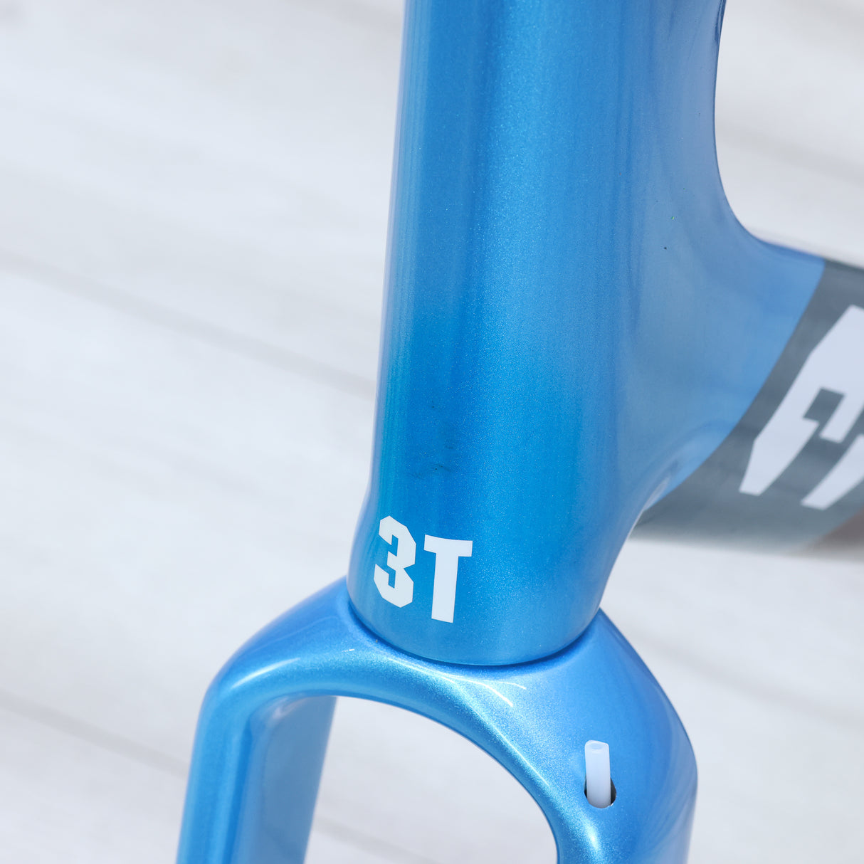 3T Exploro RaceMax Blue/Brown Gravel Bike Frameset - 56cm