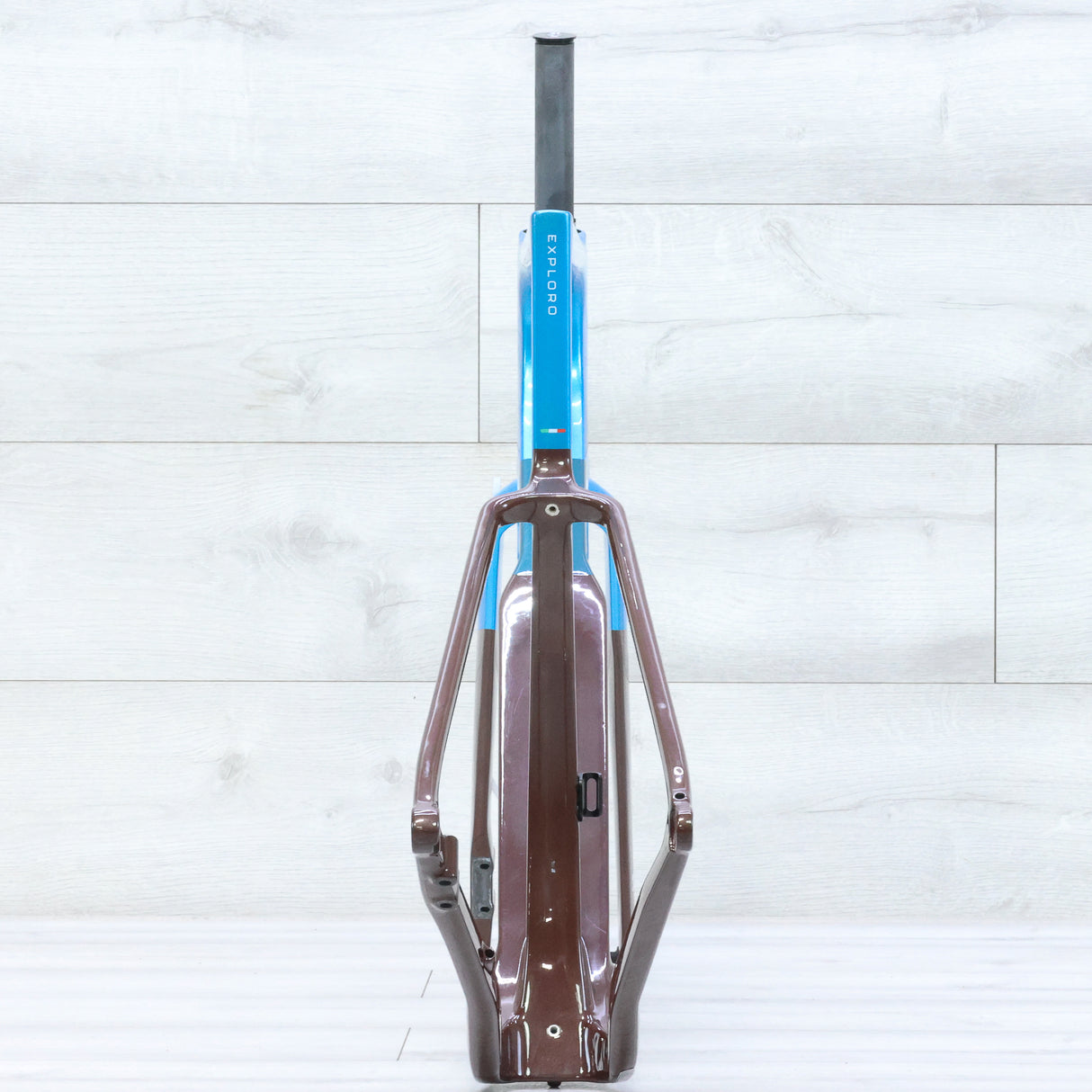 3T Exploro RaceMax Blue/Brown Gravel Bike Frameset - 56cm