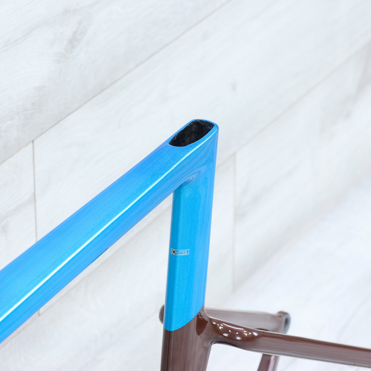 3T Exploro RaceMax Blue/Brown Gravel Bike Frameset - 56cm