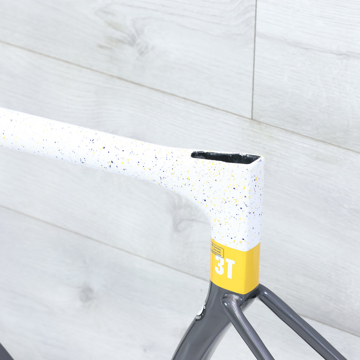 3T Strada 1x Disc Brake Aero Road Bike Frameset 700c Grey/Gold - X-Small