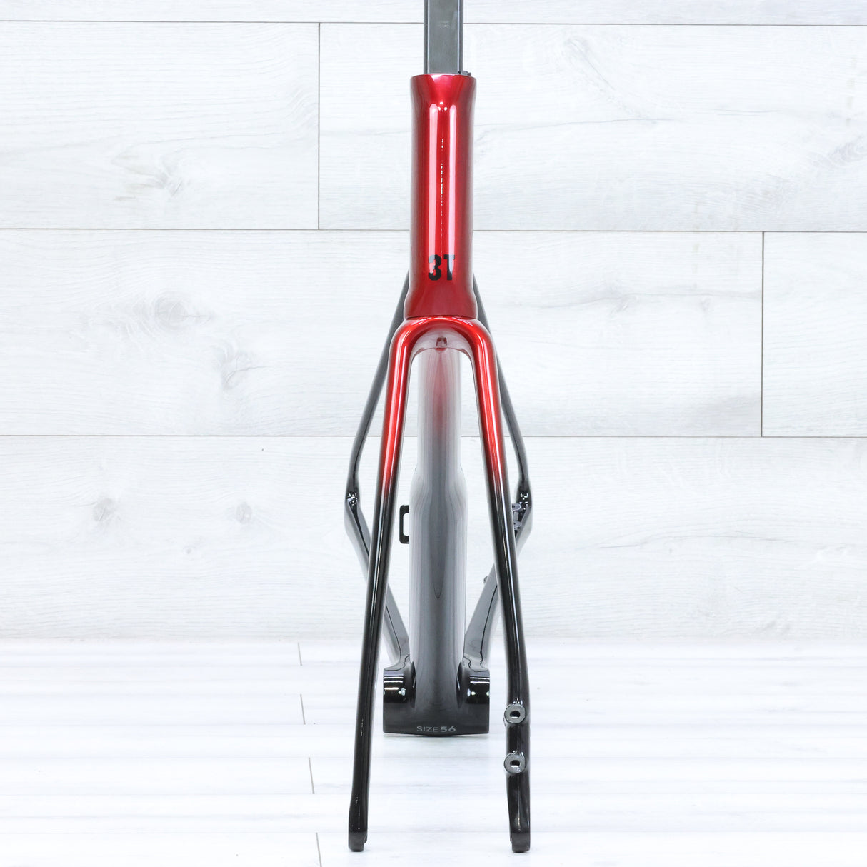 3T Strada 2x Disc Brake Aero Road Bike Frameset 700c Red/Black - 56cm