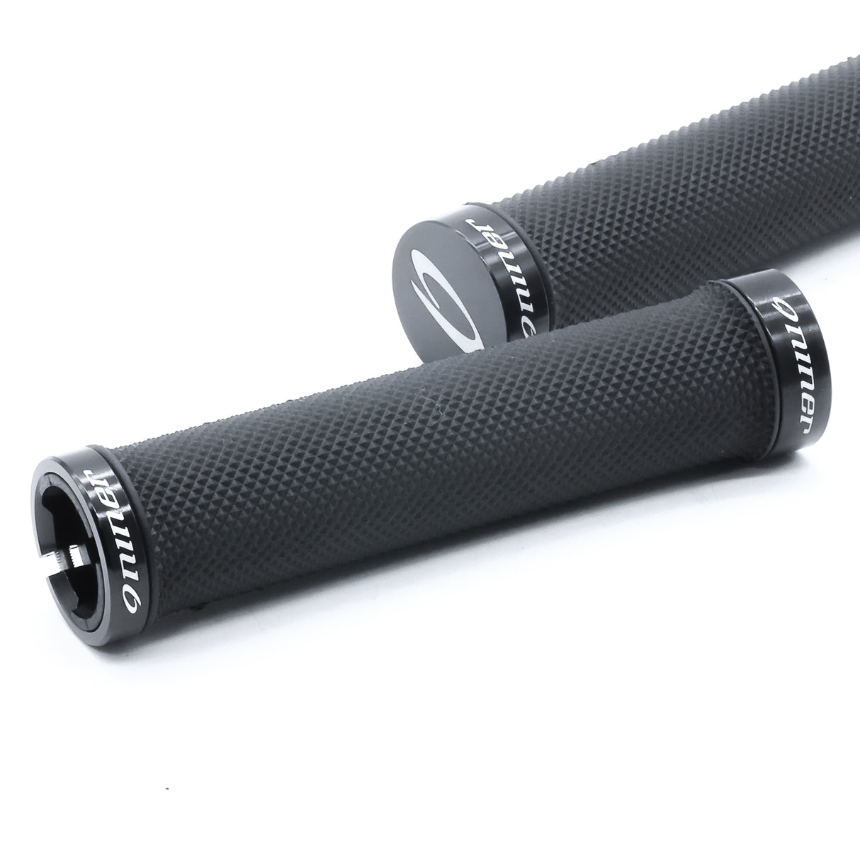 Niner Lock On MTB Grips Black - Alloy