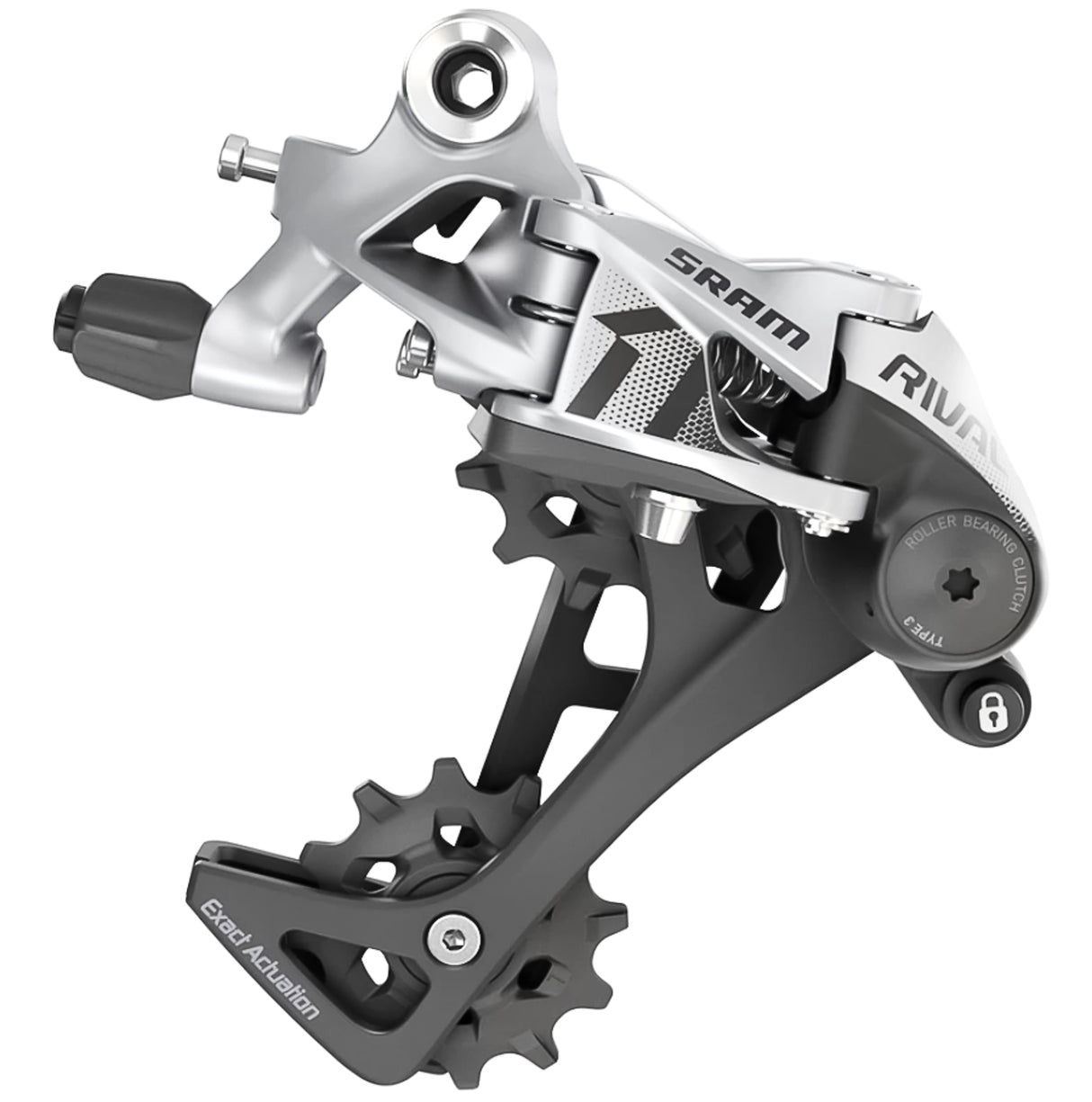 SRAM Rival 1 Rear Derailleur Type 3 11 Speed Long Cage Black/Silver