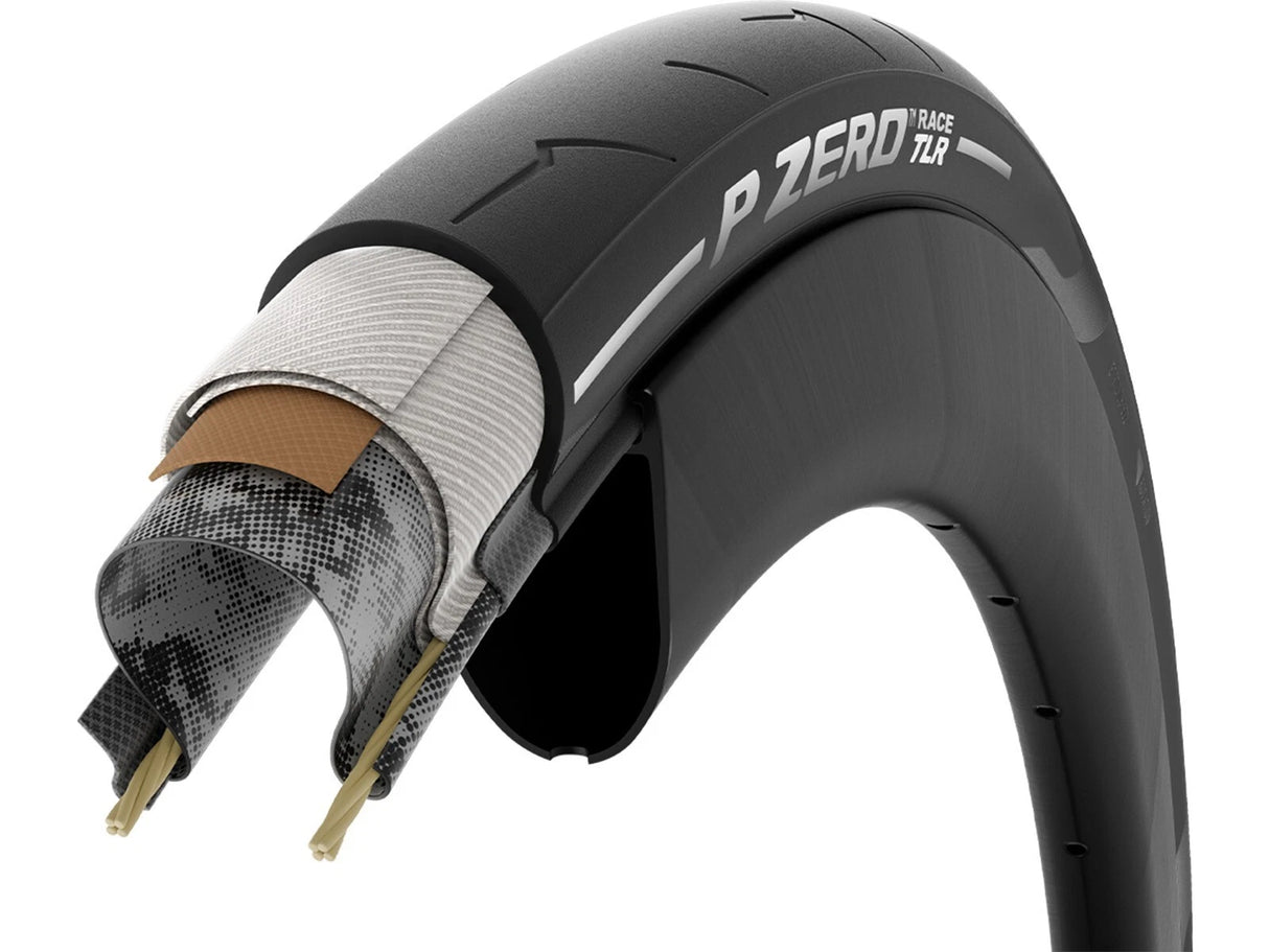 Pirelli P Zero Race TLR 700x26c Road Tire – Tubeless, SmartEVO, SpeedCORE, White Colour Edition