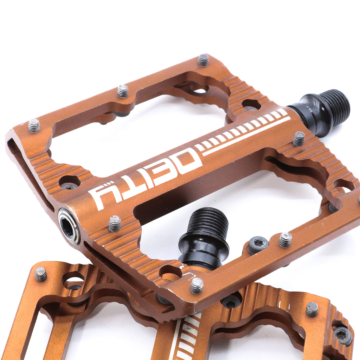 Deity Black Kat Platform MTB Bike Pedals - 429g, Bronze