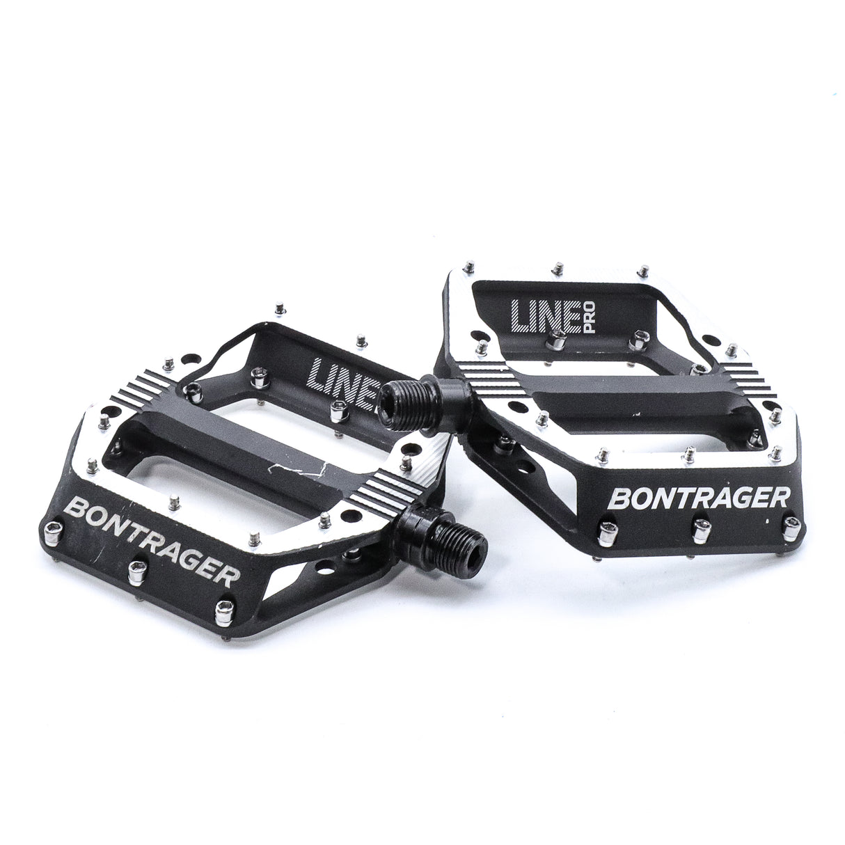 Bontrager Line Pro Platform MTB Bike Pedals - 432g, Black/Silver