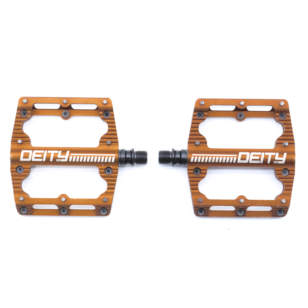 Deity Black Kat Platform MTB Bike Pedals - 429g, Bronze