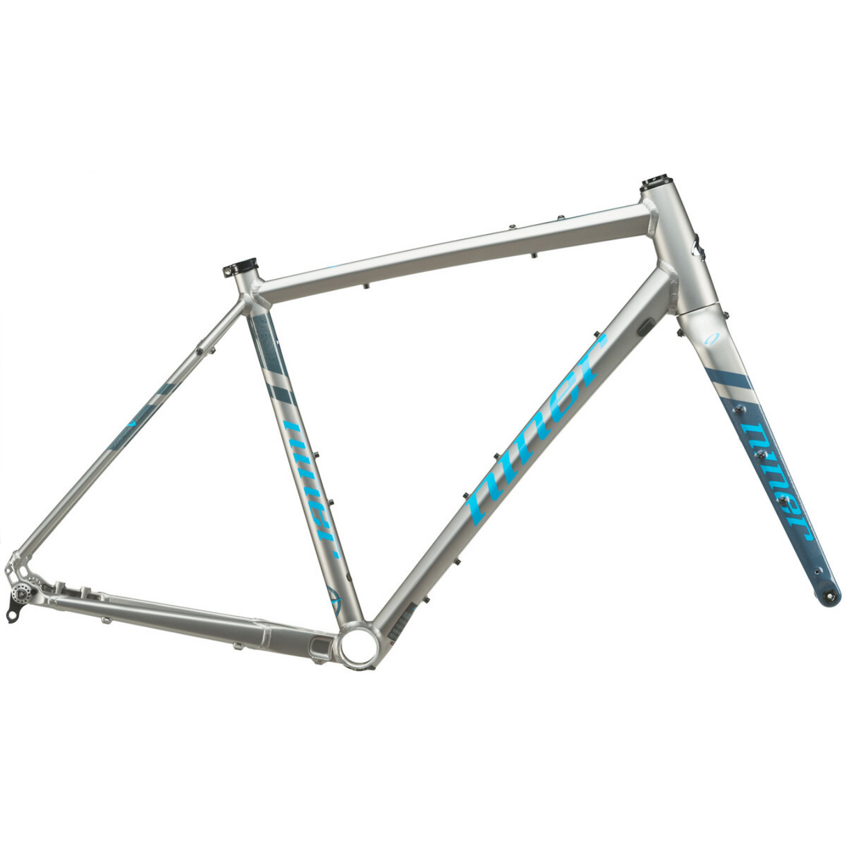 Niner RLT 9 Aluminum Gravel Frameset - 62cm Forge Grey/Skye Blue