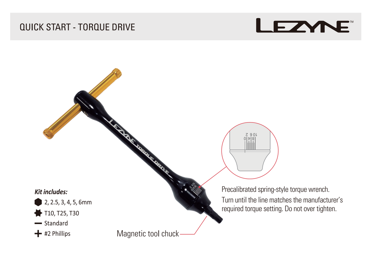Lezyne x 3T Compact Torque Wrench Multi-Tool Kit