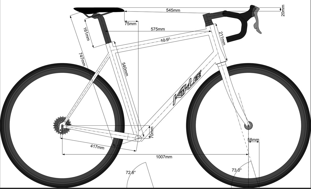 KirkLee Custom Road Bike - 2015, 57.5cm