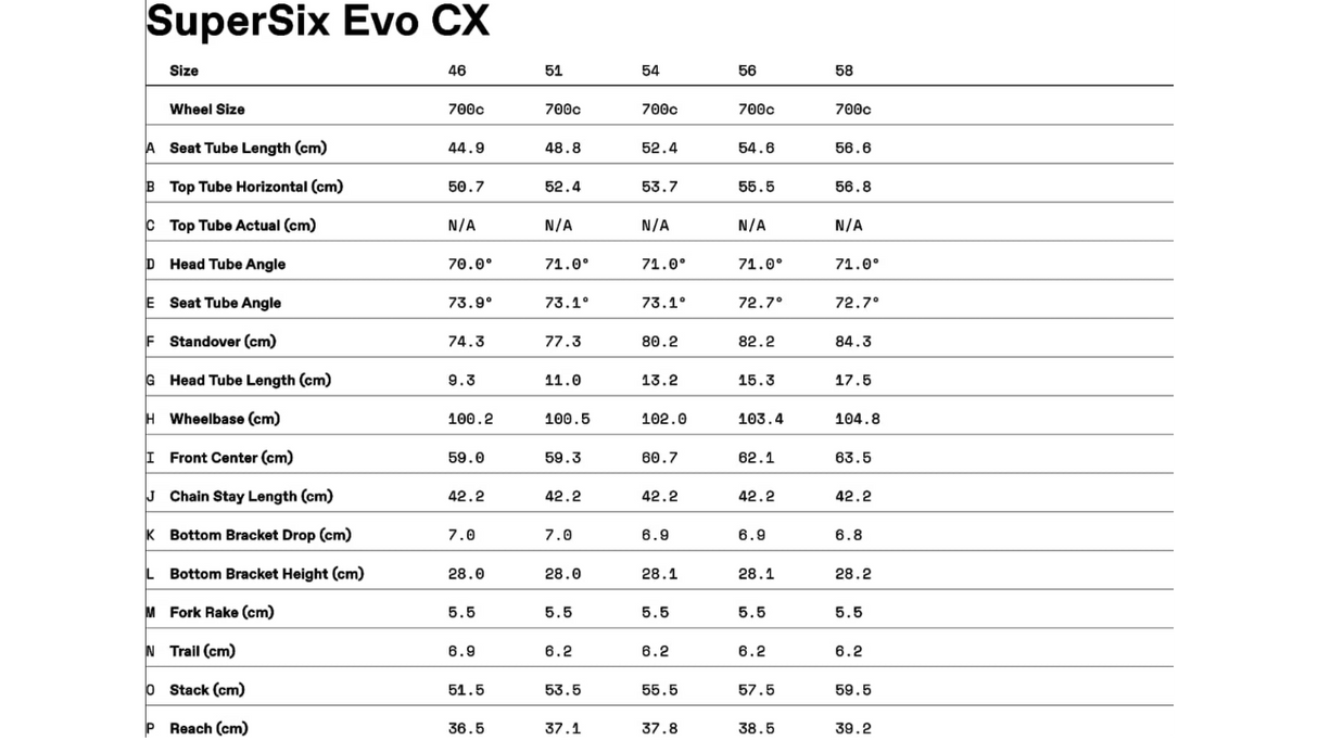 Cannondale Supersix Evo CX Cyclocross Bike - 2022, 54cm