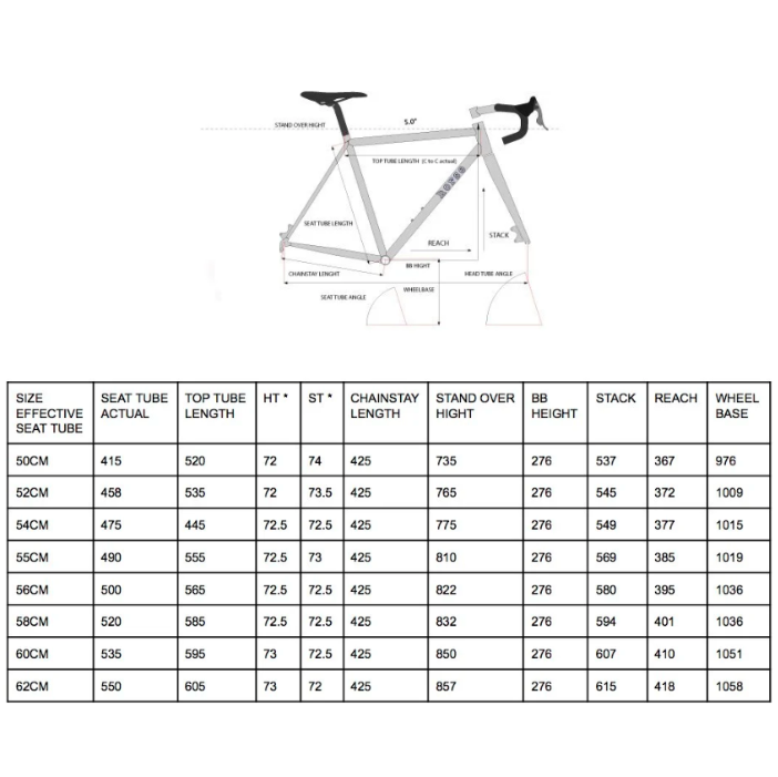 Horse Cycles All Road Elite Bike Frameset - 2023, 58cm