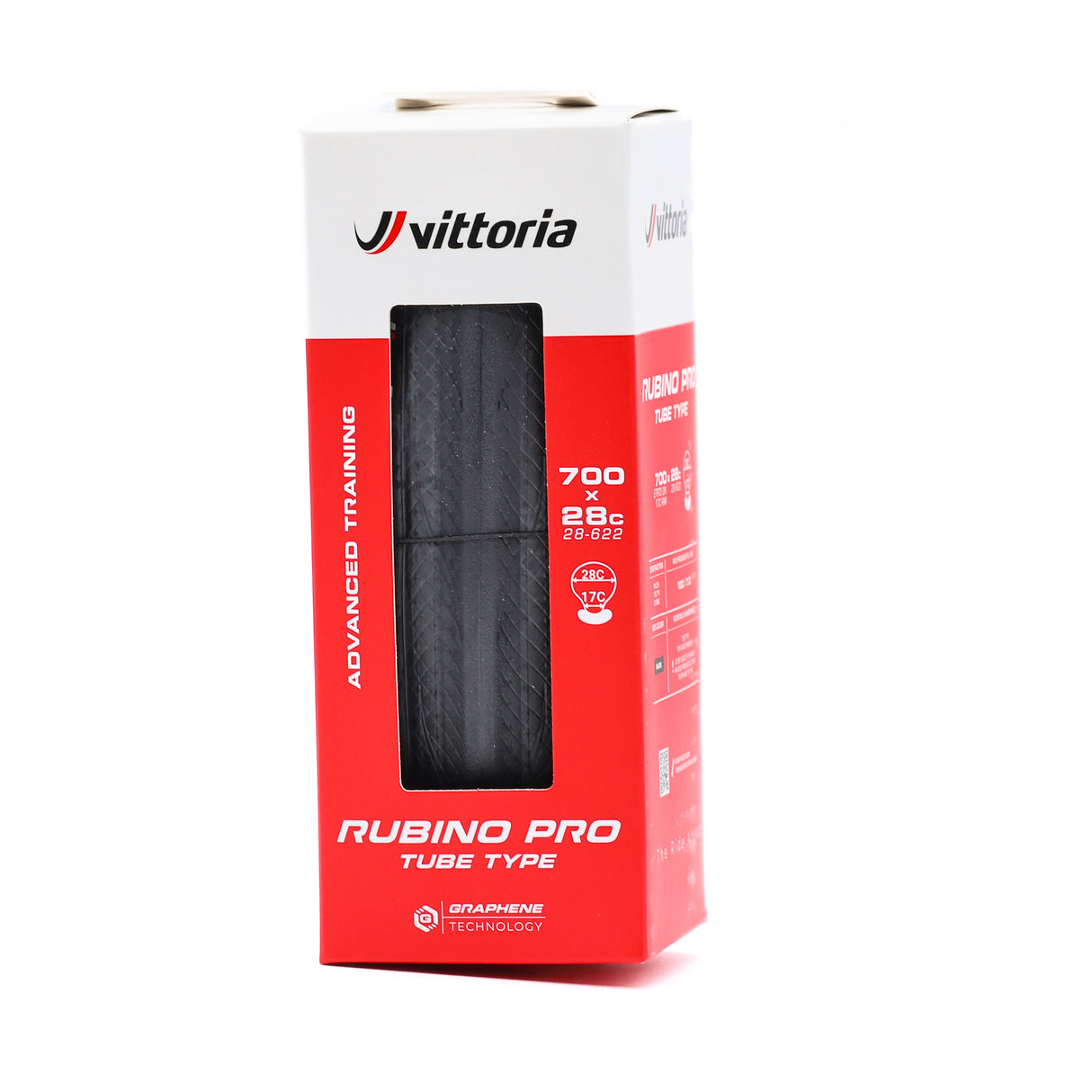 Vittoria Rubino Pro IV Tube Type G2.0 700c Tube Road Tire 150TPI Black