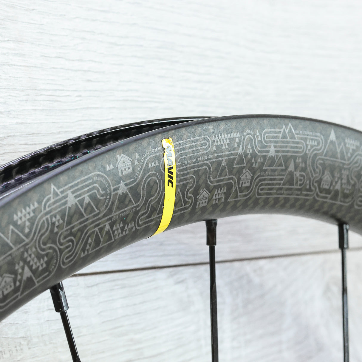 Mavic Ksyrium Pro TDF Edition Carbon Disc Wheelset - 700c, Center Lock, HG 11-Speed