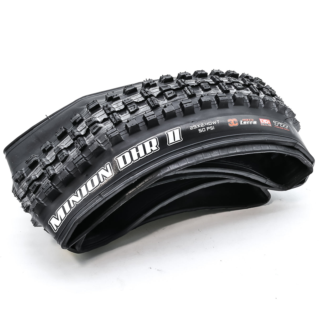 Maxxis Minion DHR II Tire - 29x2.40WT, Tubeless, Folding, Black, 3C MaxxTerra, EXO+