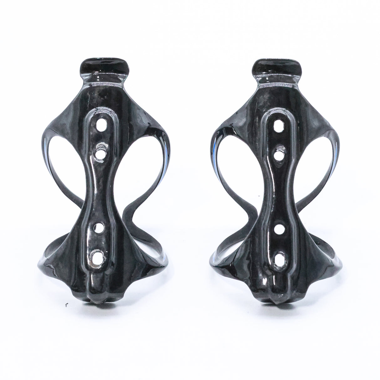 Arundel Mandible Blue UD Weave Glossy Carbon Top Load Bottle Cage Pair - 58g