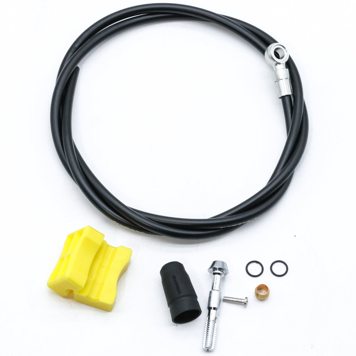 Shimano SM-BH90 High-Pressure Disc Brake Hose Kit – 1200mm, Banjo Fitting with Bolt