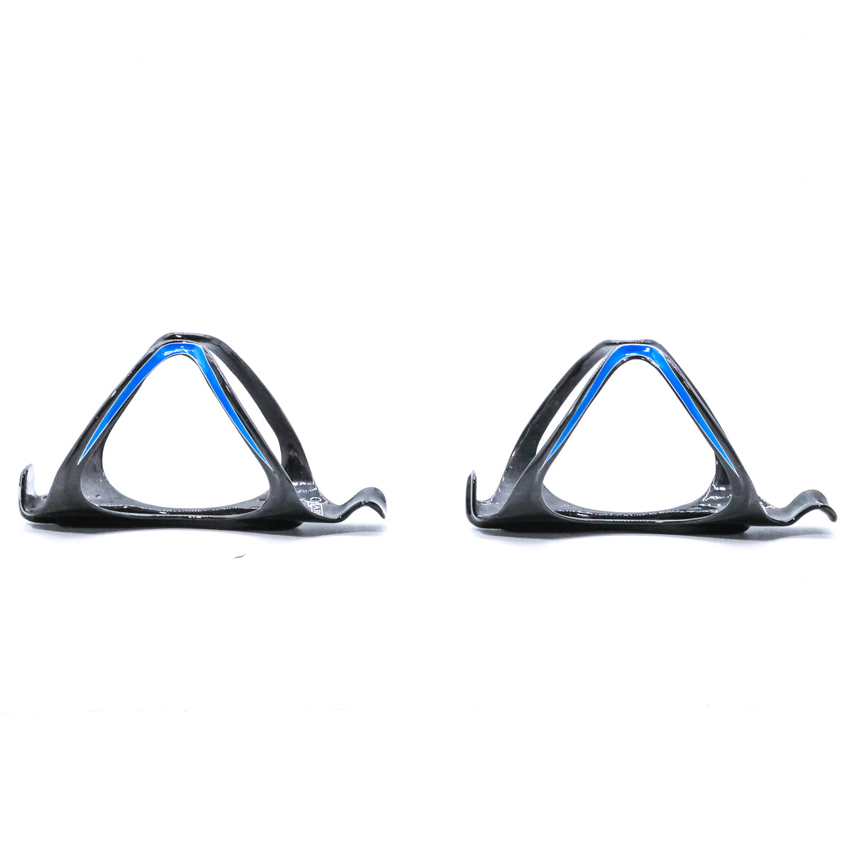 Arundel Mandible Blue UD Weave Glossy Carbon Top Load Bottle Cage Pair - 58g