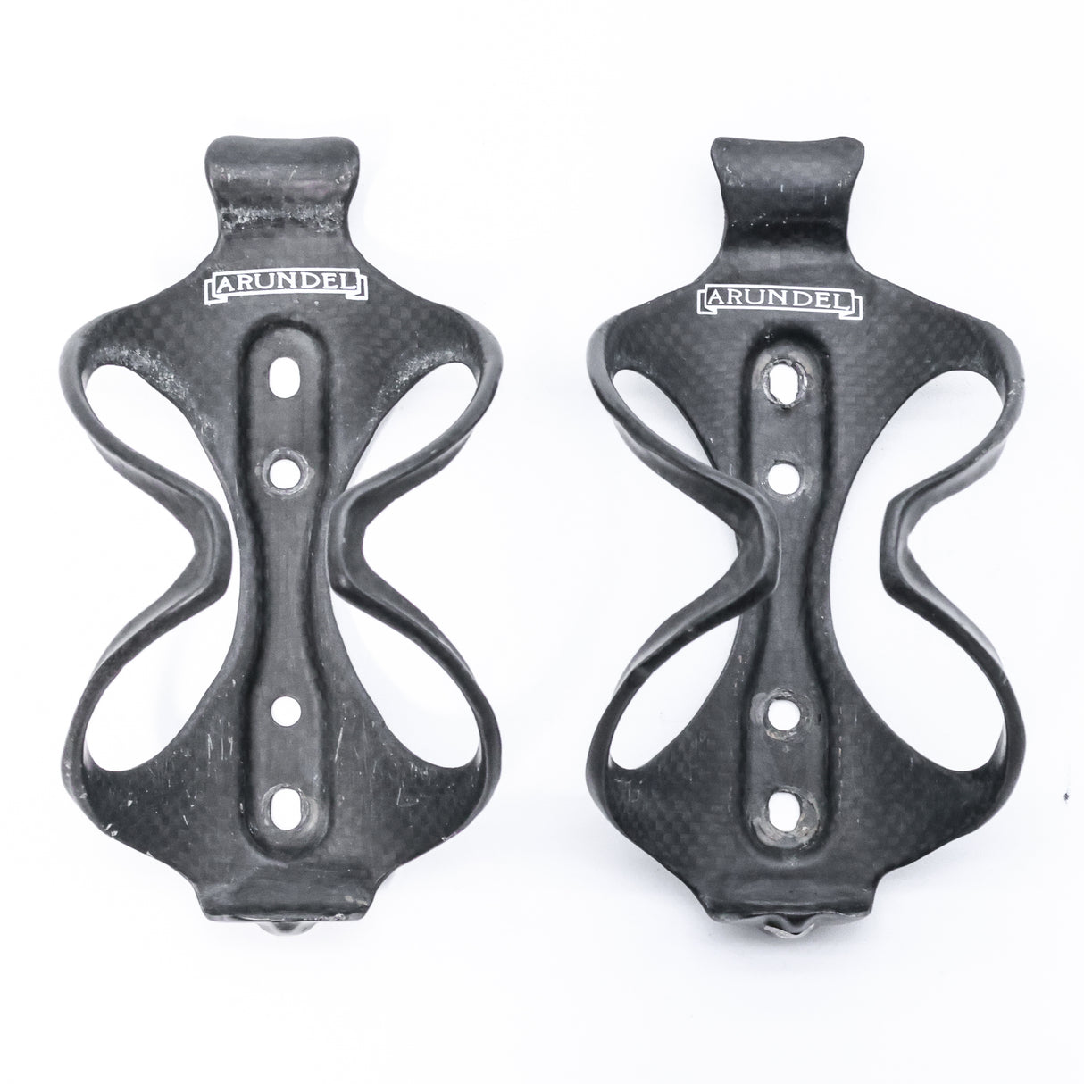 Arundel Mandible 3k Weave Matte Carbon Top Load Bottle Cage Pair - 53g