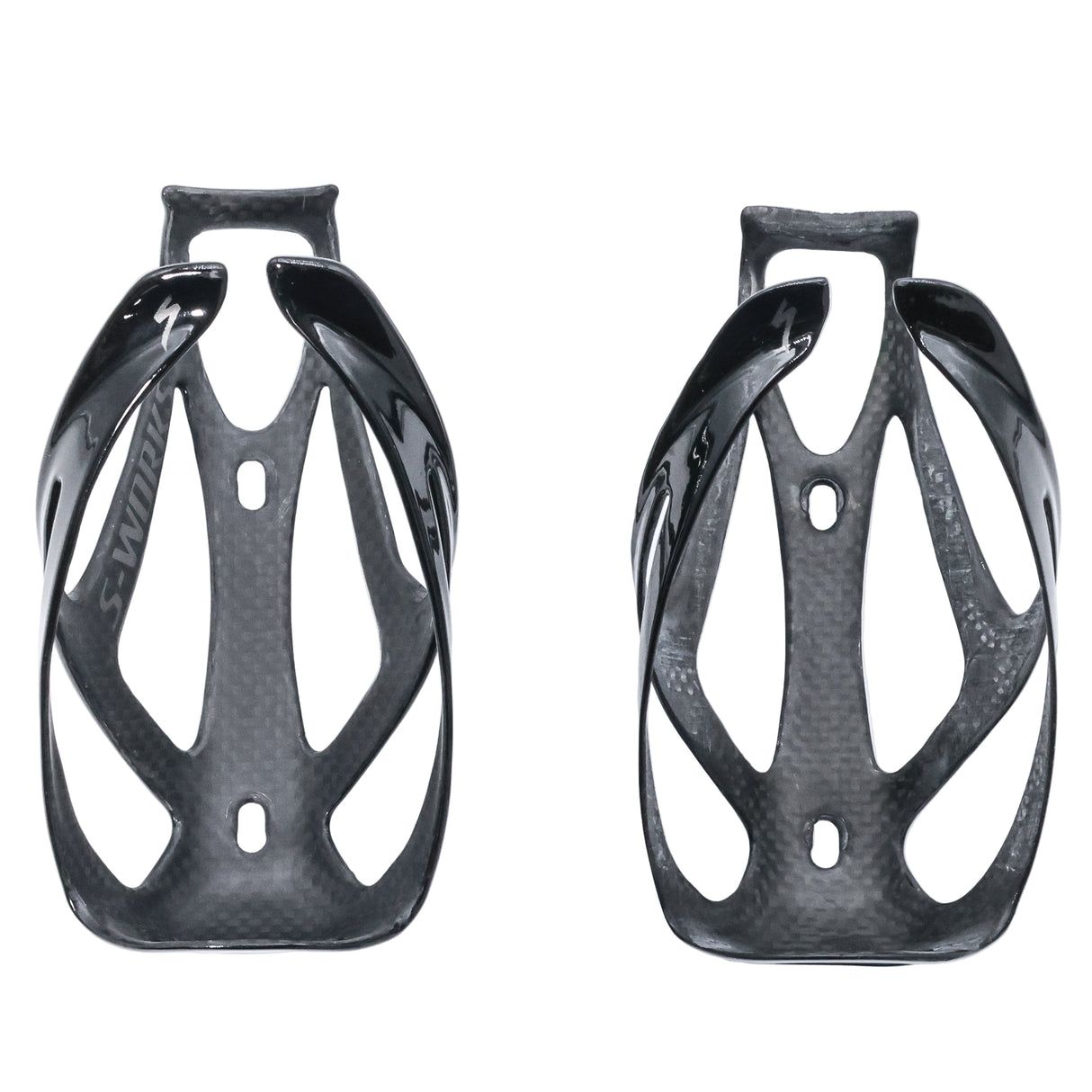 Specialized S-Works Rib III Gloss Carbon Top Load Bottle Cages Pair - 44g