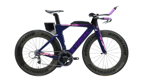 purple and pink TT/Triathalon bike