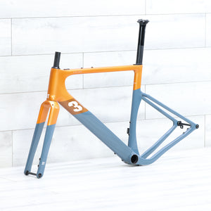 3T Exploro Racemax Gravel Bike Frameset Orange/Grey - 2023, 54cm