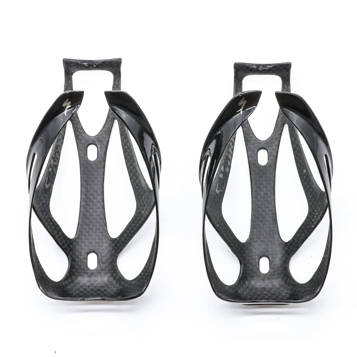 Specialized S-Works Rib III Gloss Carbon Top Load Bottle Cages Pair - 44g